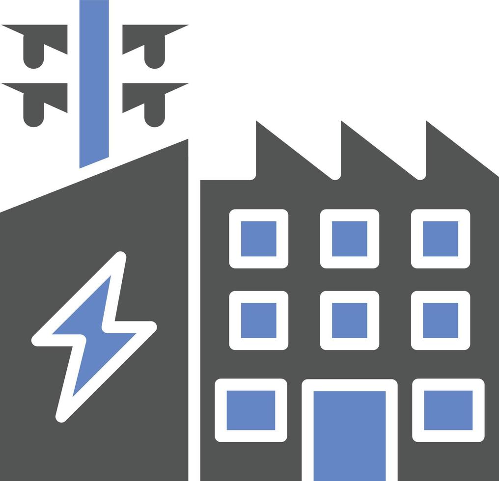 Electric Factory Icon Style vector