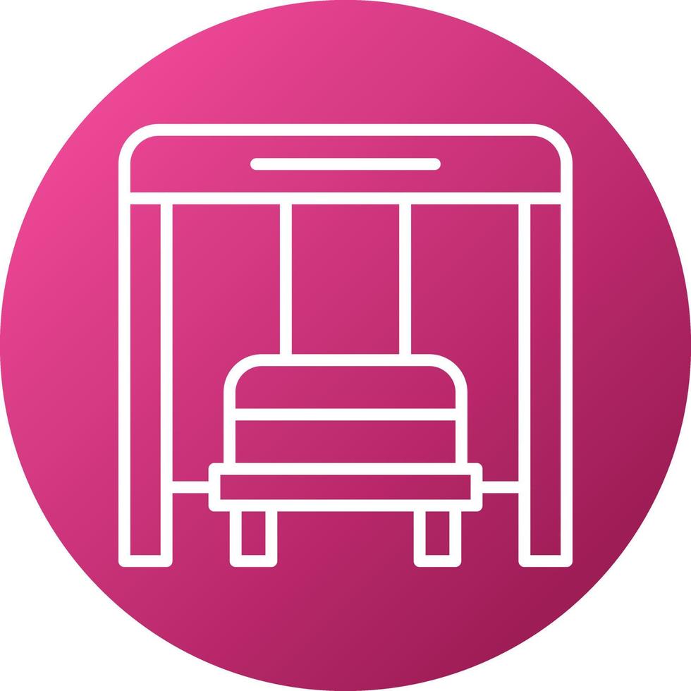 Bus Stop Icon Style vector