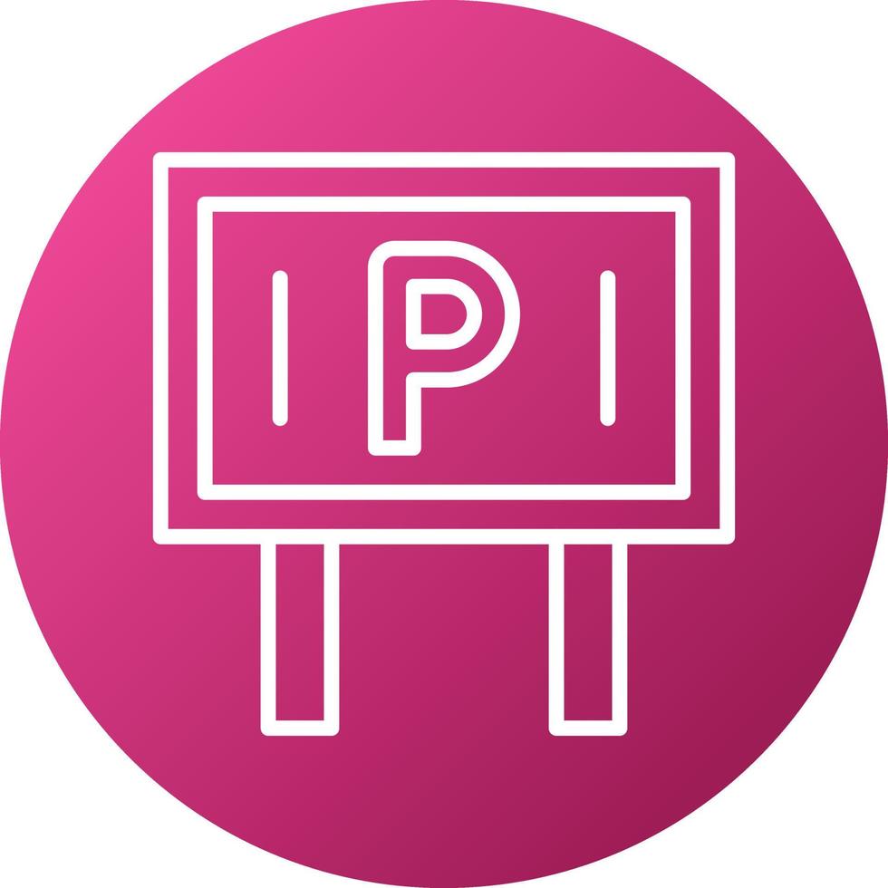 Parking Icon Style vector