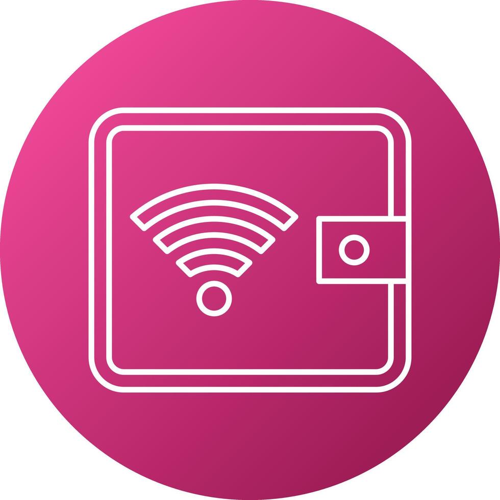 Digital Wallet Icon Style vector
