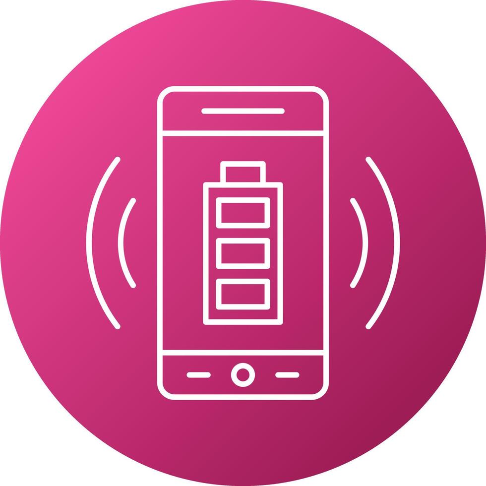 Wireless Charging Icon Style vector