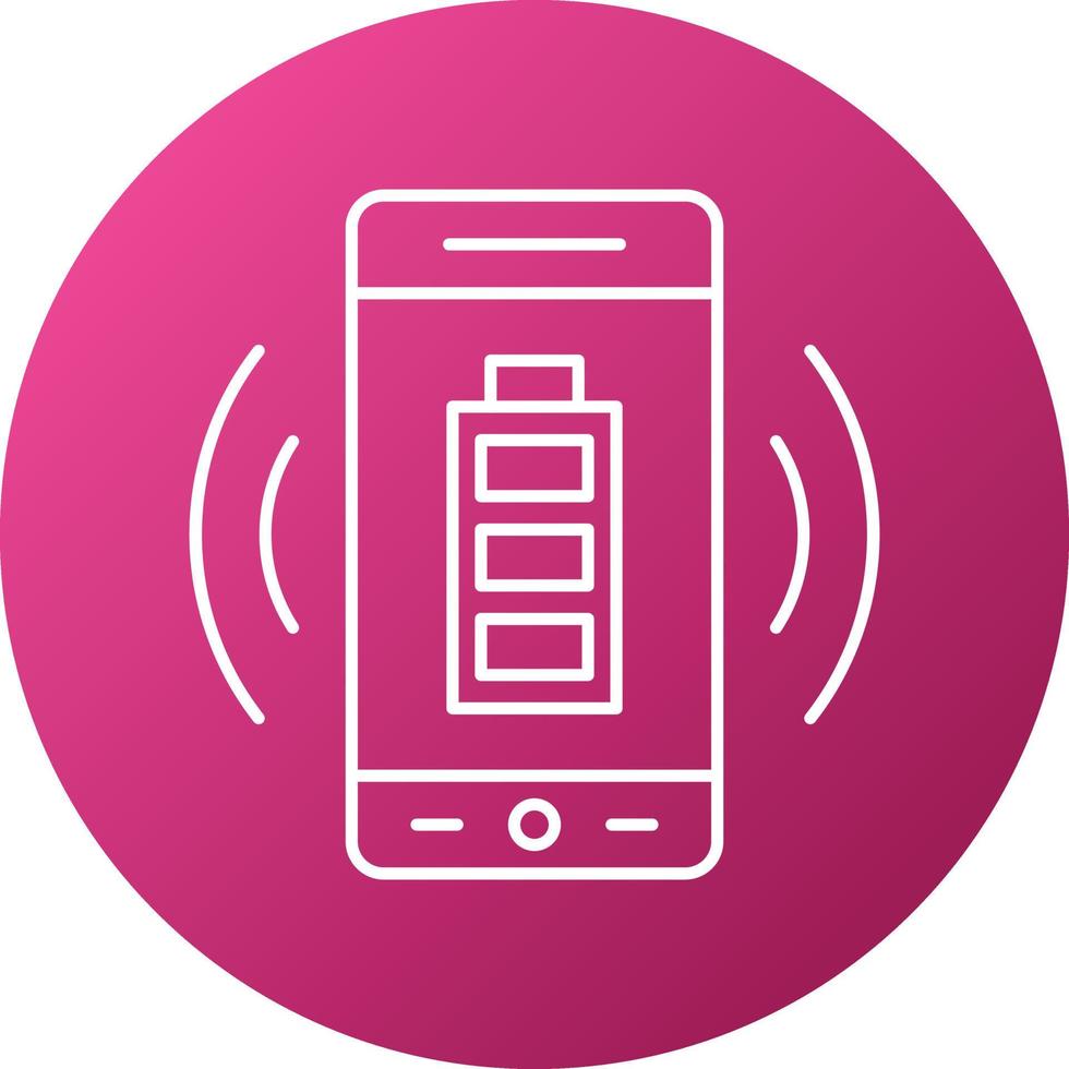 Wireless Charging Icon Style vector