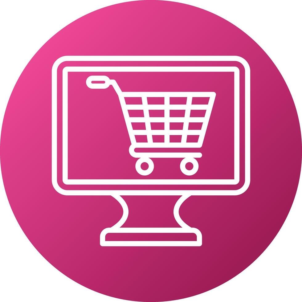 Online Shopping Icon Style vector