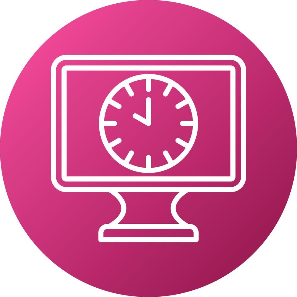 24 Hours Open Icon Style vector