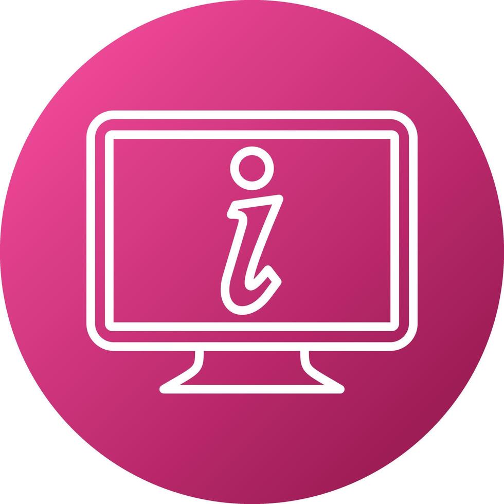 Online Info Icon Style vector