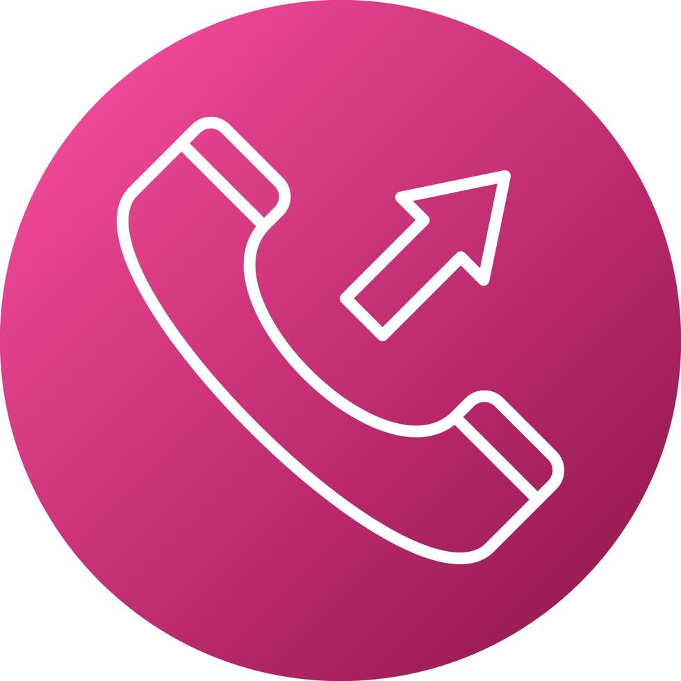 Outgoing Call Icon Style vector