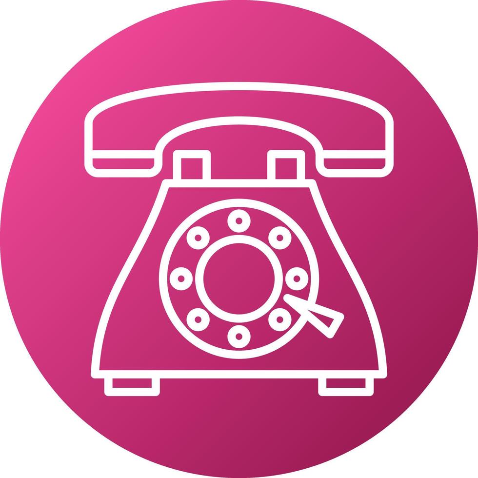Landline Icon Style vector