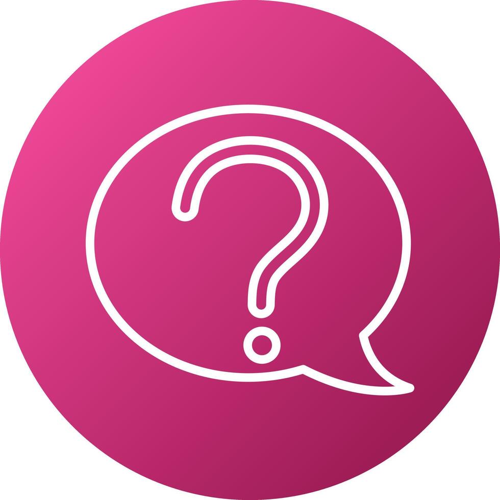 Question Icon Style vector