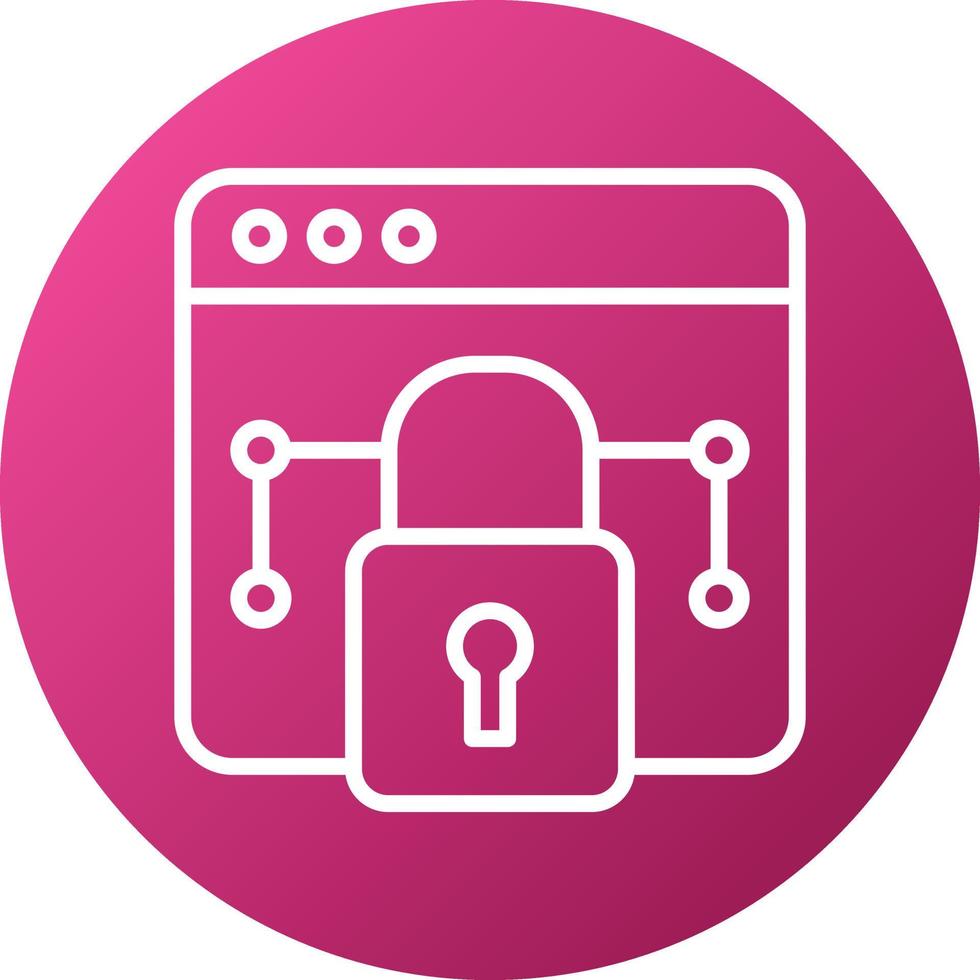 Private Network Icon Style vector
