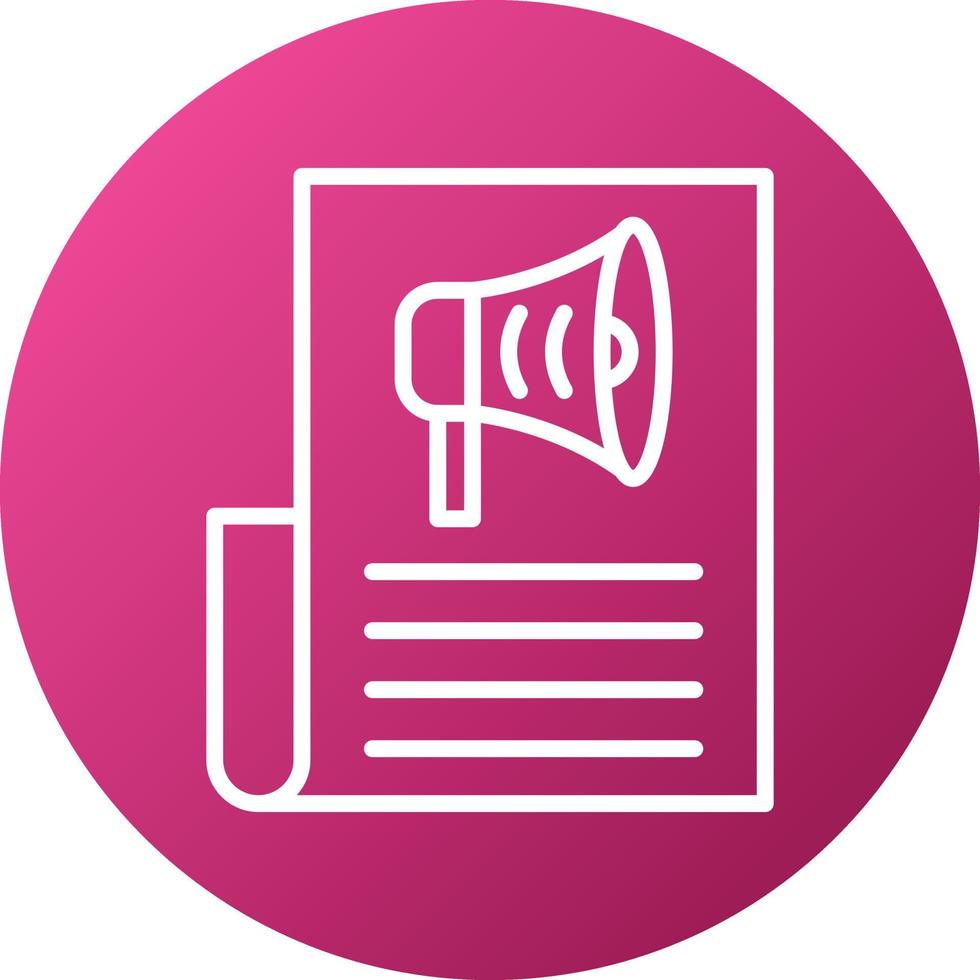 Media Campaign Icon Style vector