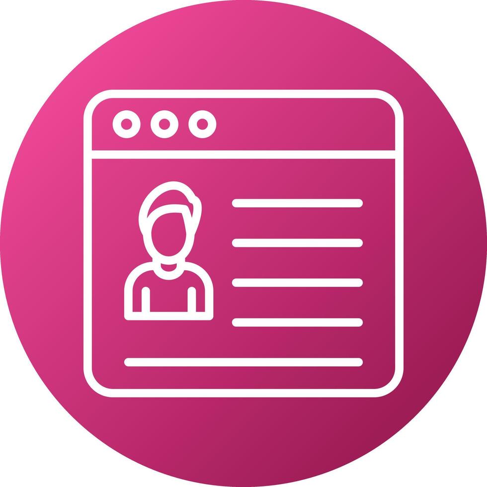 Web Portfolio Icon Style vector