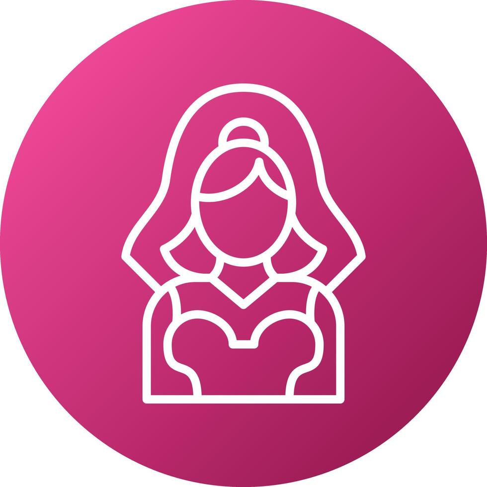 Bride Icon Style vector