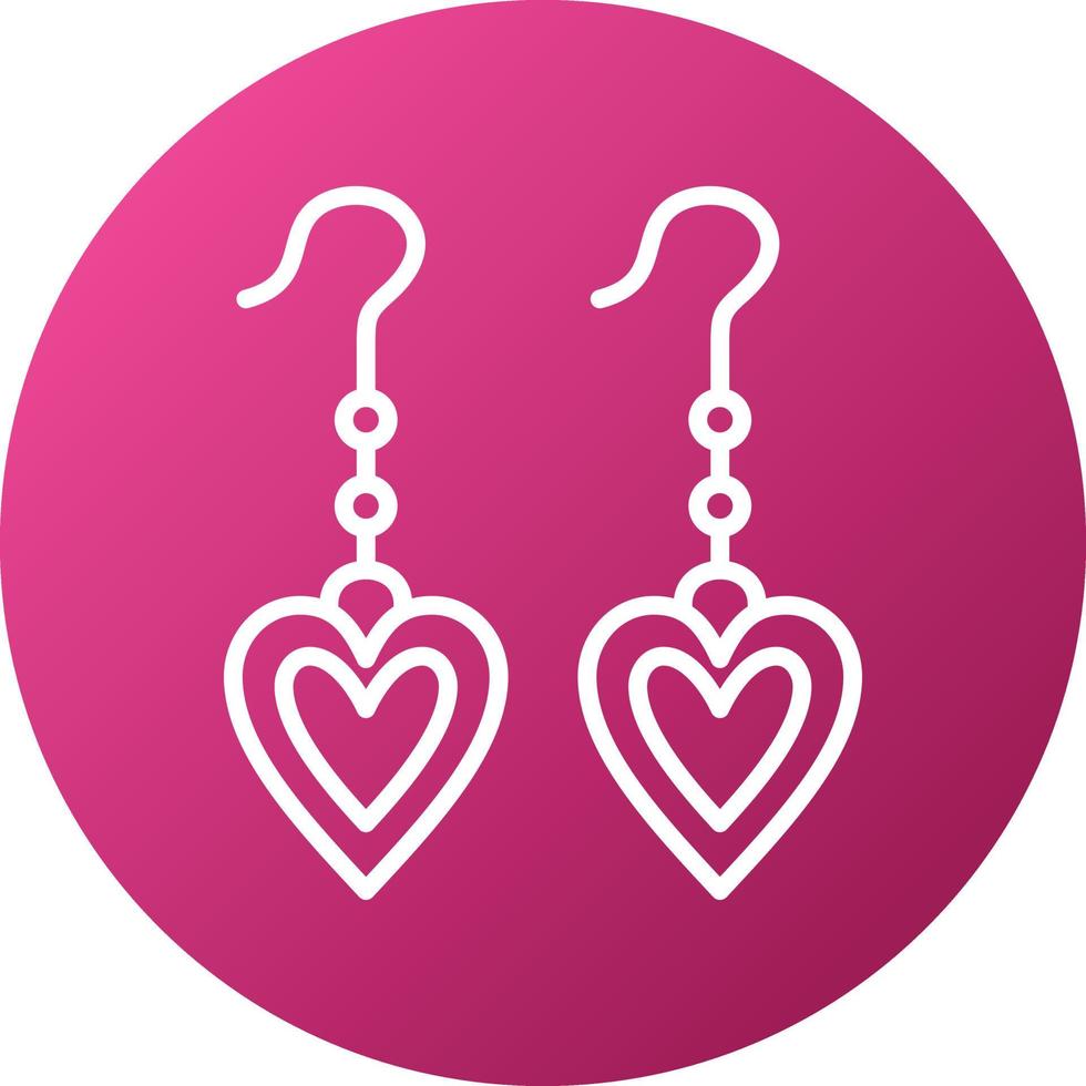 Earrings Icon Style vector