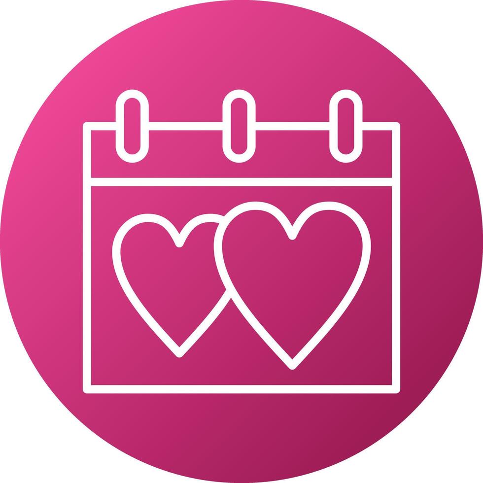 Wedding Date Icon Style vector