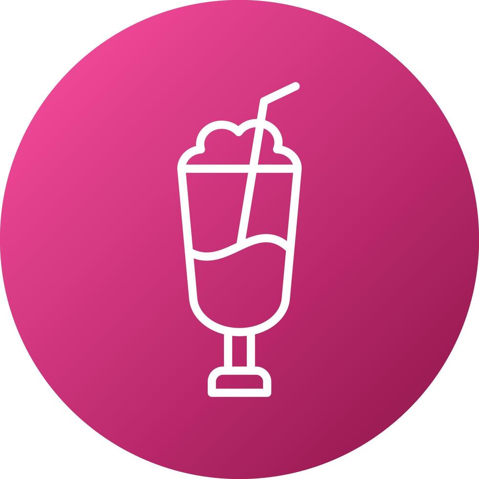Milkshake Icon Style vector