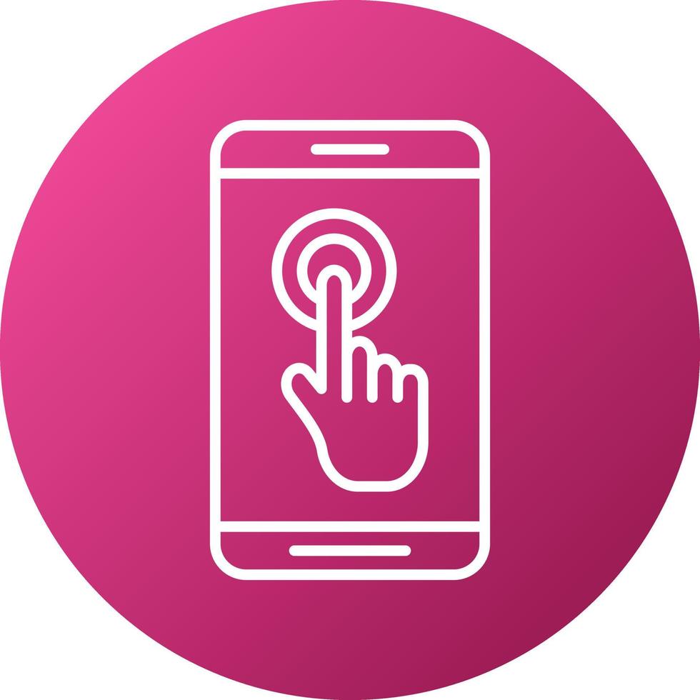 Touch Screen Icon Style vector