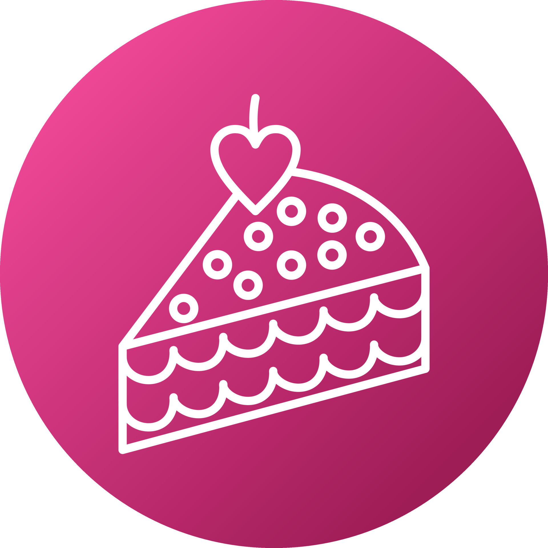 Cake Slice Icon Style 6754365 Vector Art at Vecteezy