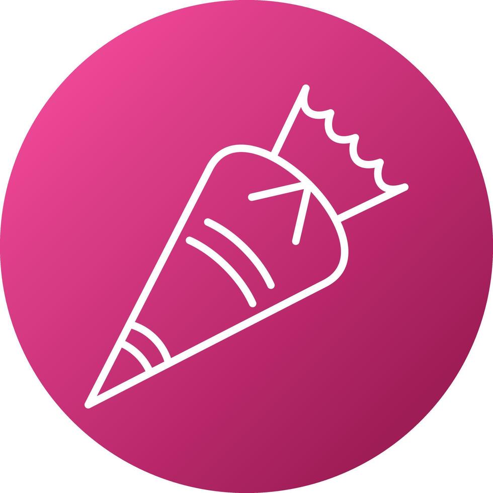 Pastry Bag Icon Style vector