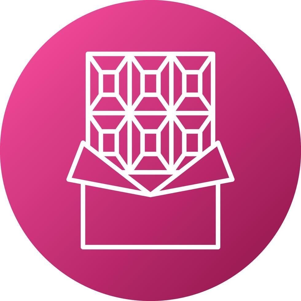 Chocolate Bar Icon Style vector