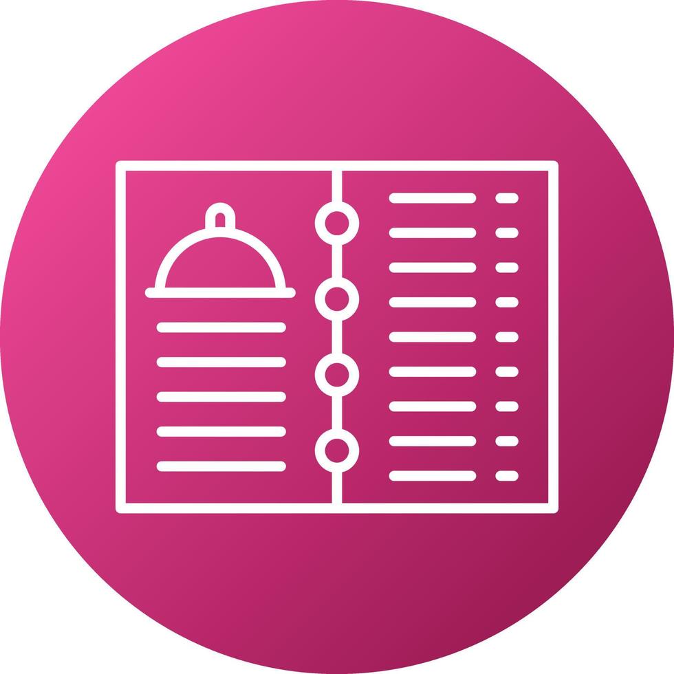 Menu Card Icon Style vector