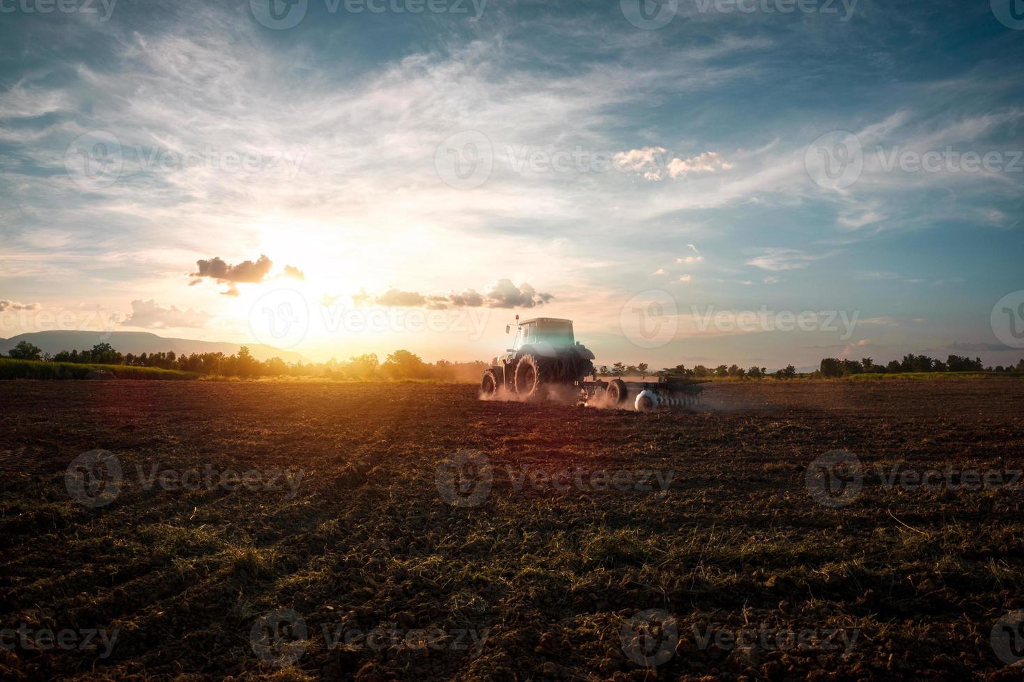machine working in farm photo