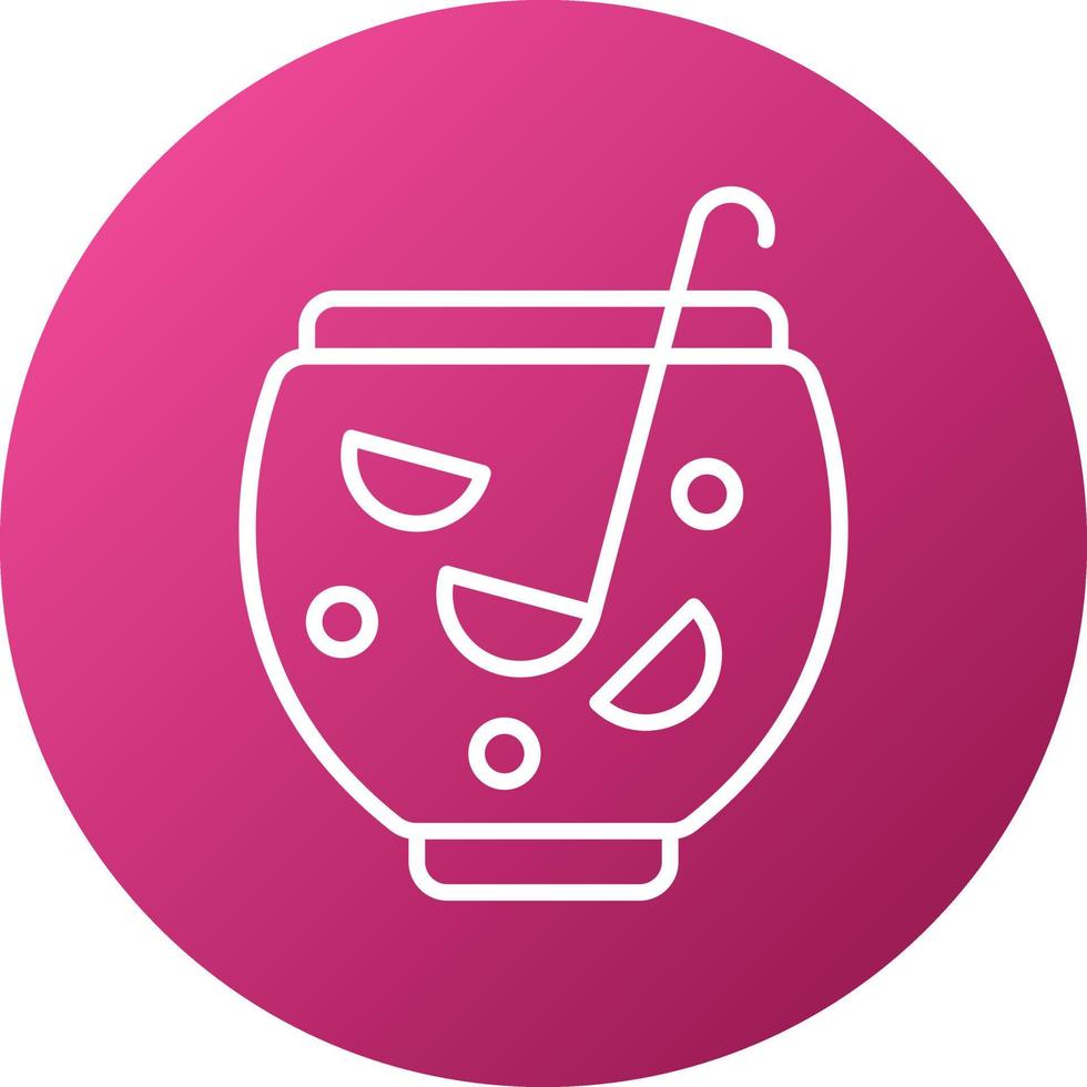 Punch Bowl Icon Style vector