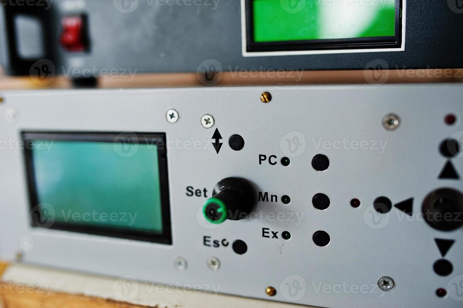 Electric frequency converter, motor speed controller, rework station. photo