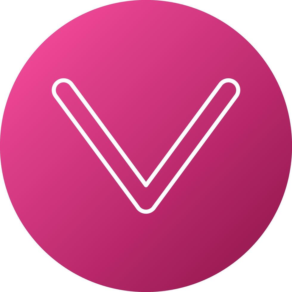 Down Chevron Icon Style vector
