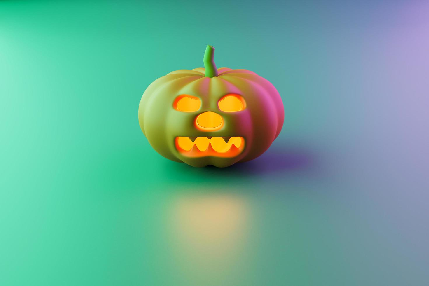 Halloween pumpkin head jack lantern photo