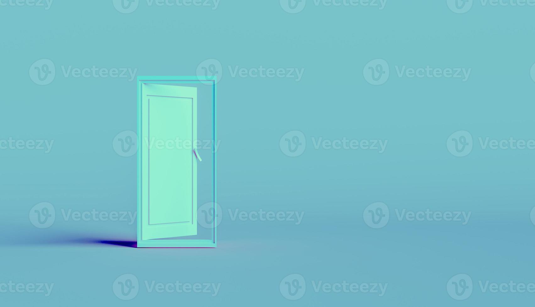 abstract door without room, minimal door and discovery concept photo