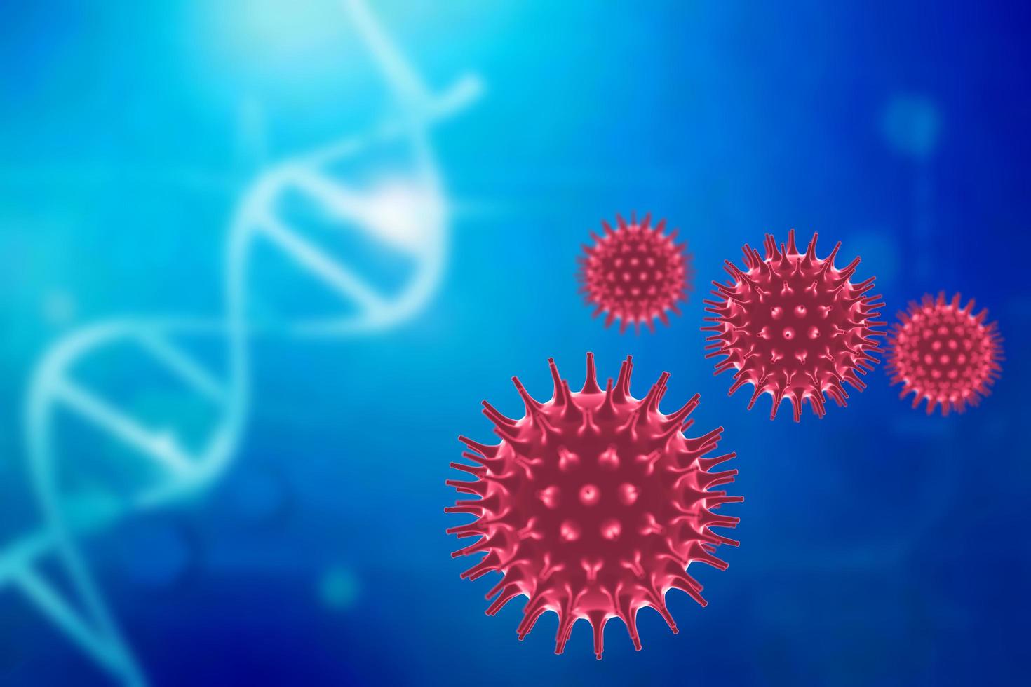 structure of virus cell, biologigical concept photo