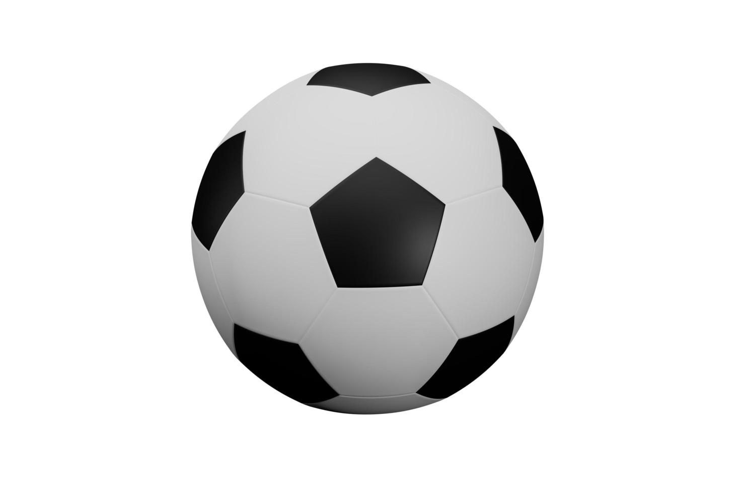 isolated football on white background with clipping path photo