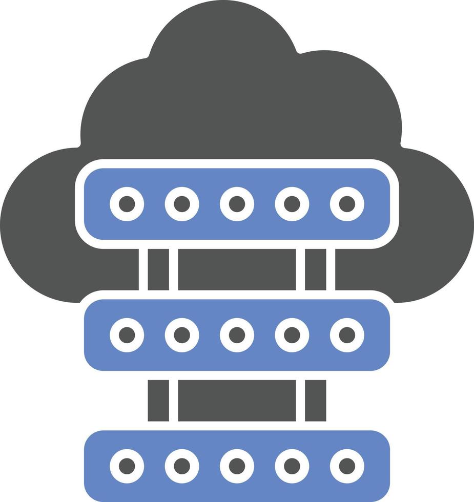 Cloud Server Icon Style vector