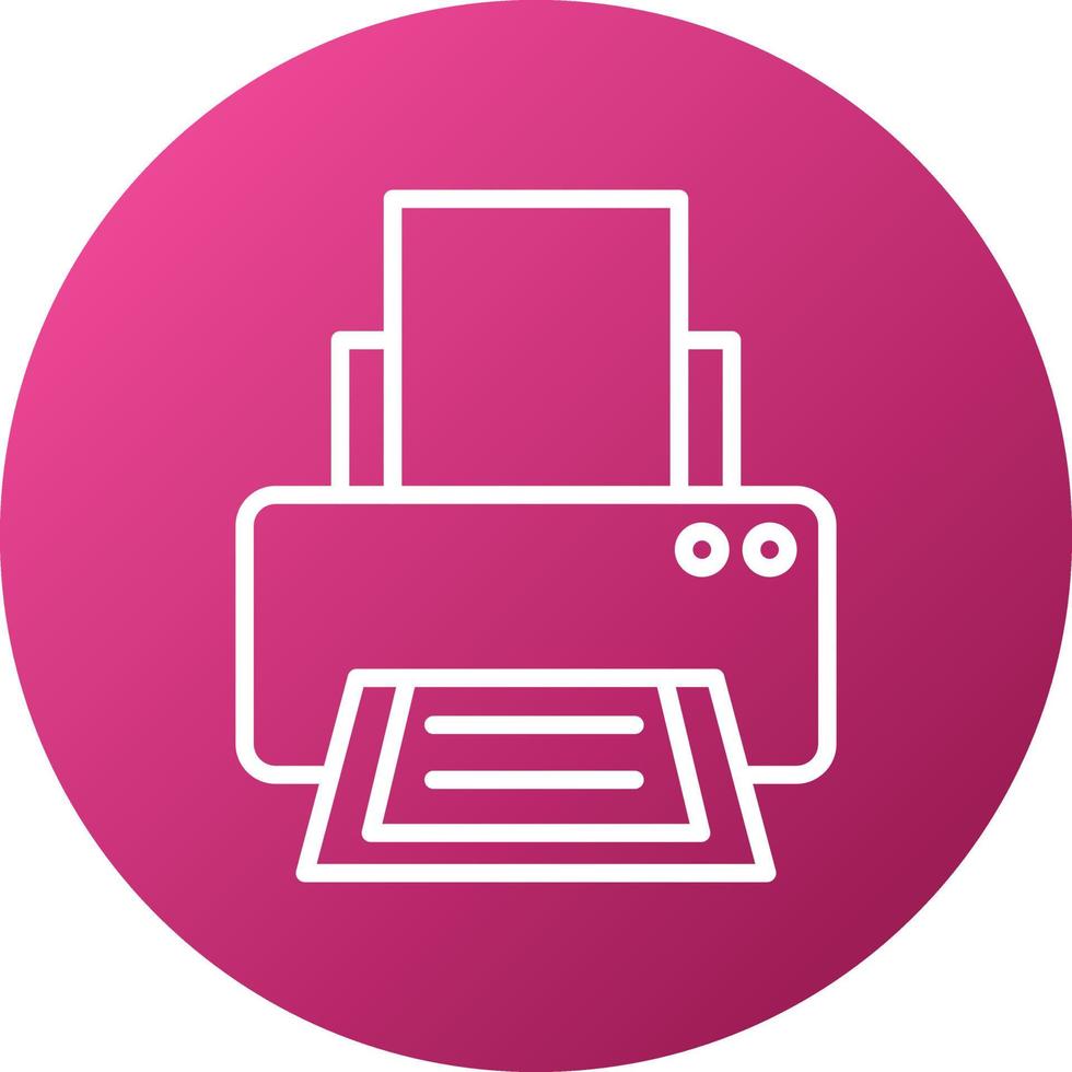 Printer Icon Style vector