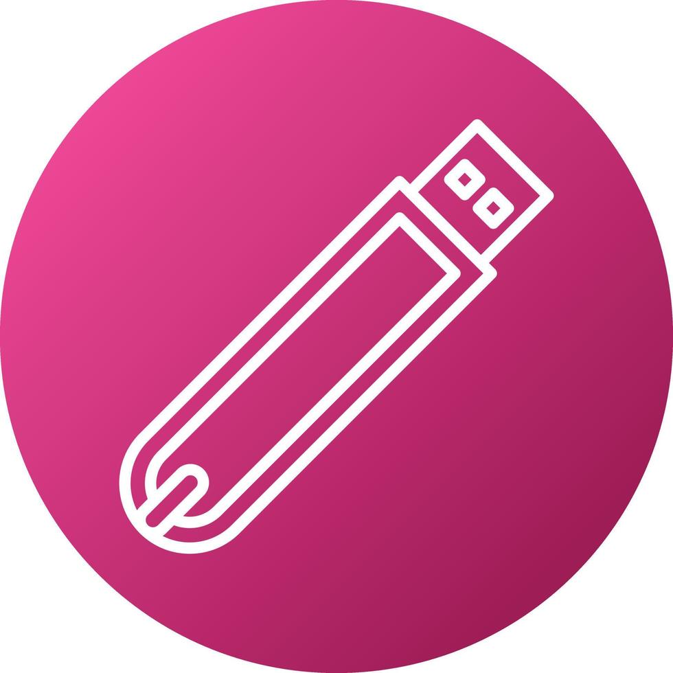 Flash Drive Icon Style vector