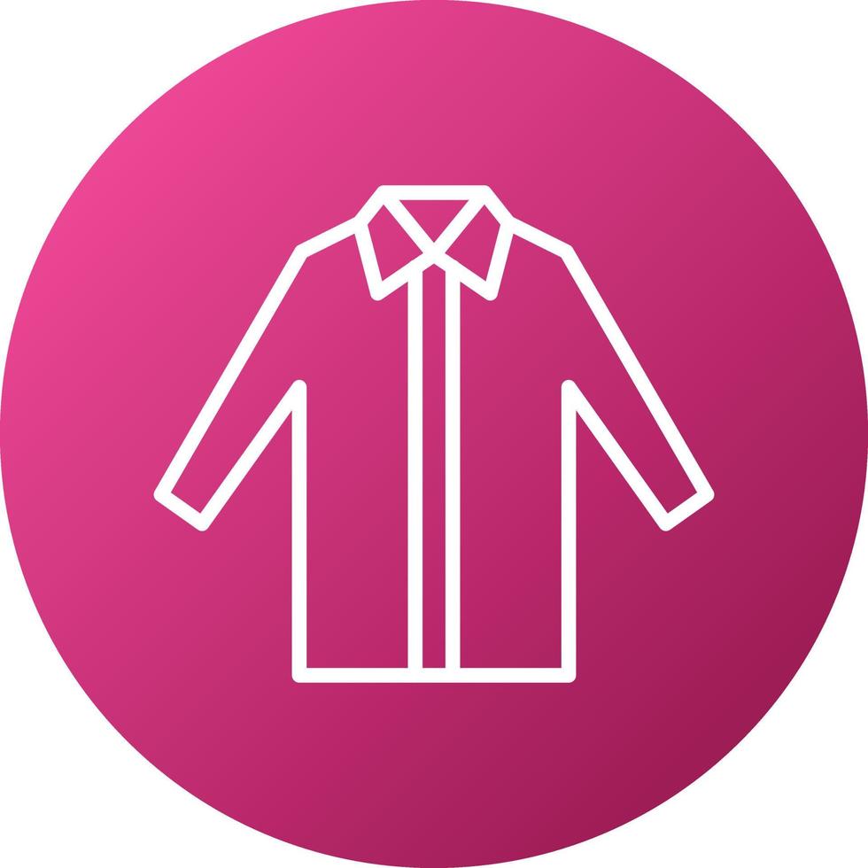 estilo de icono de camisa de vestir vector