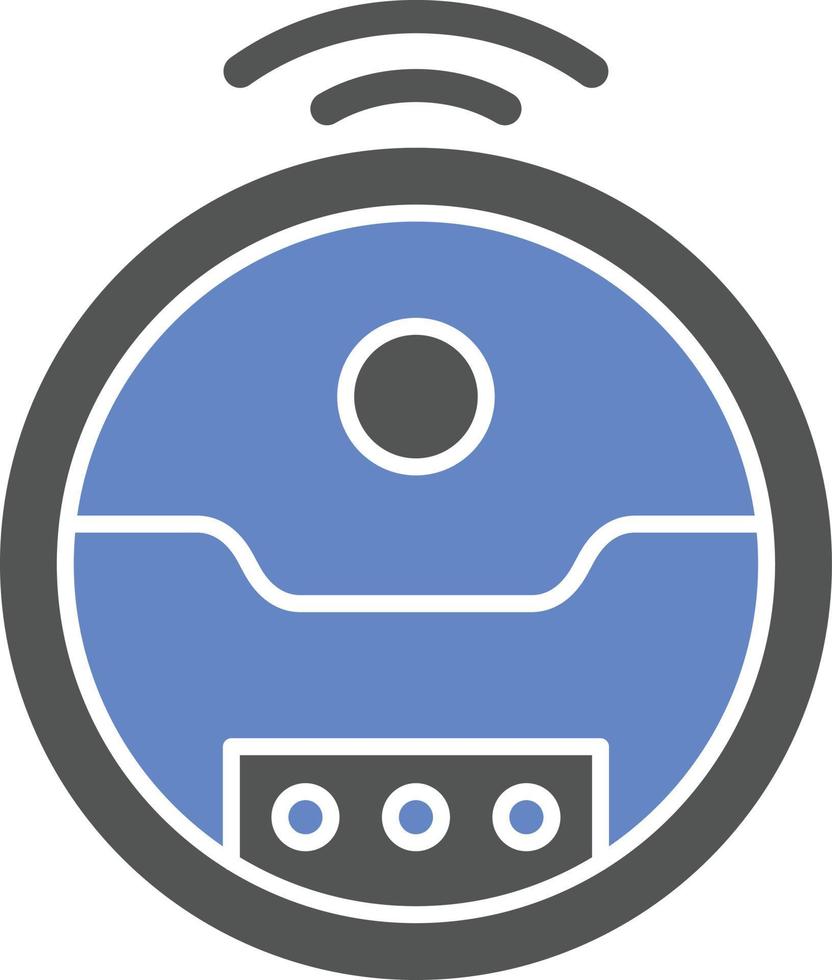 Robotic Vaccum Icon Style vector
