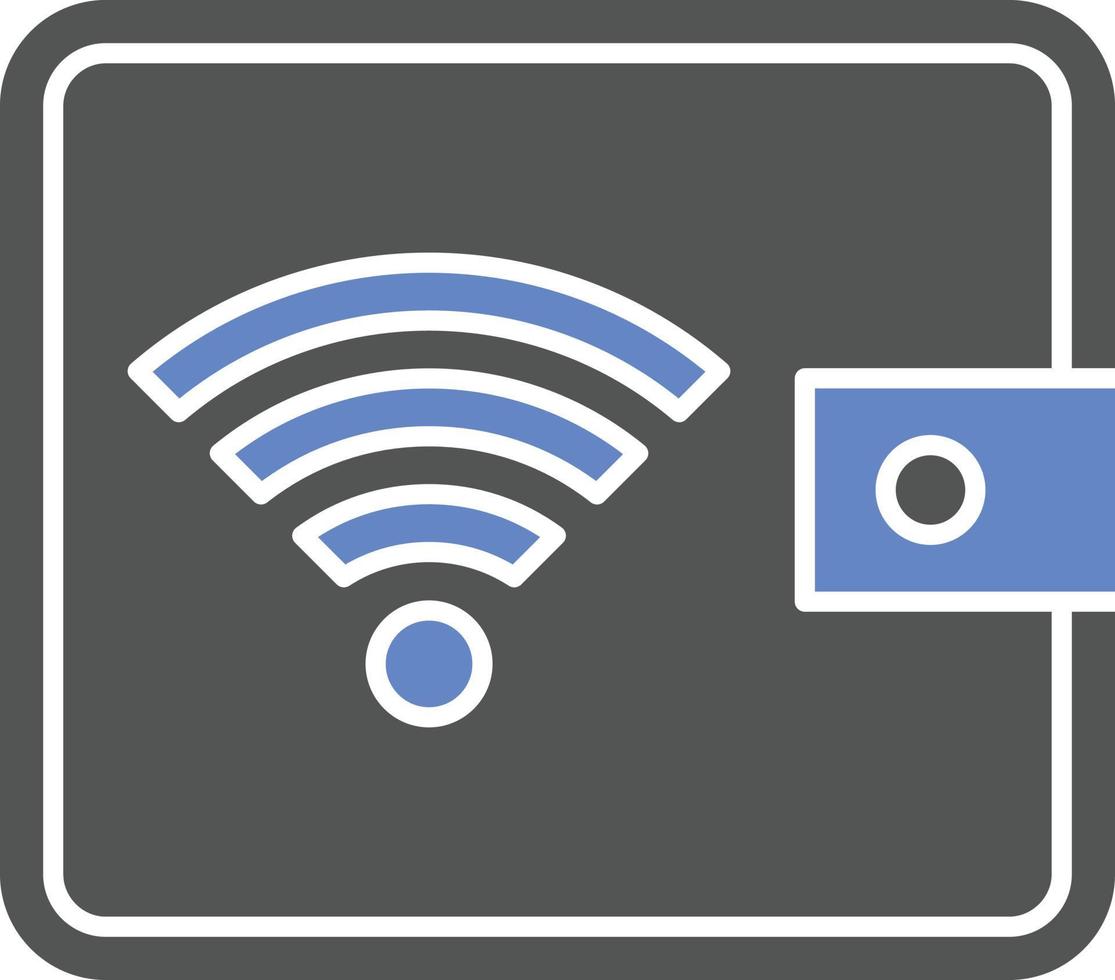 Digital Wallet Icon Style vector