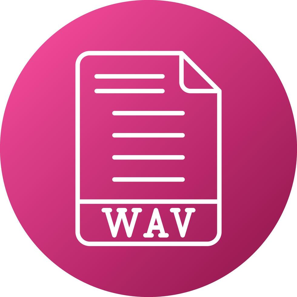 WAV Icon Style vector