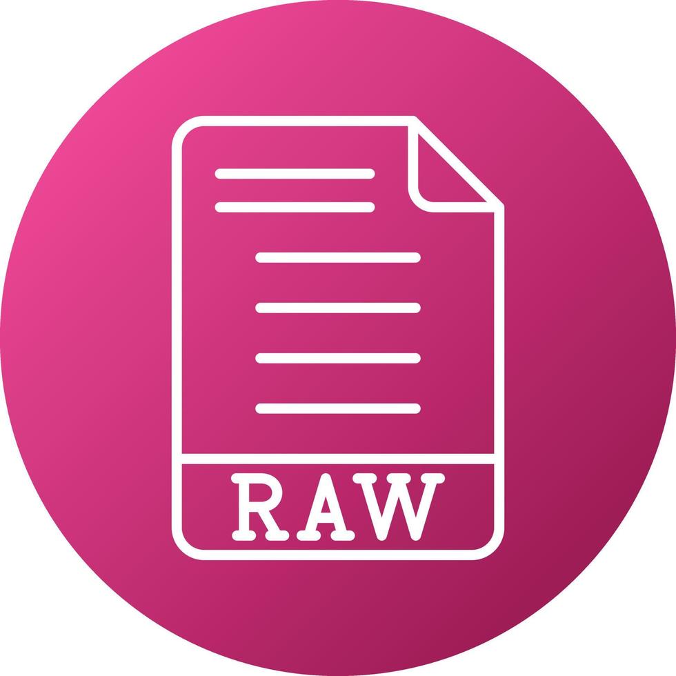 RAW Icon Style vector