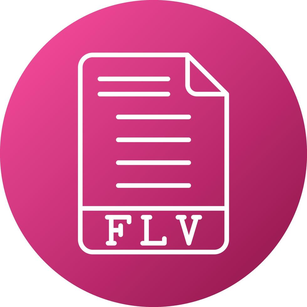 FLV Icon Style vector