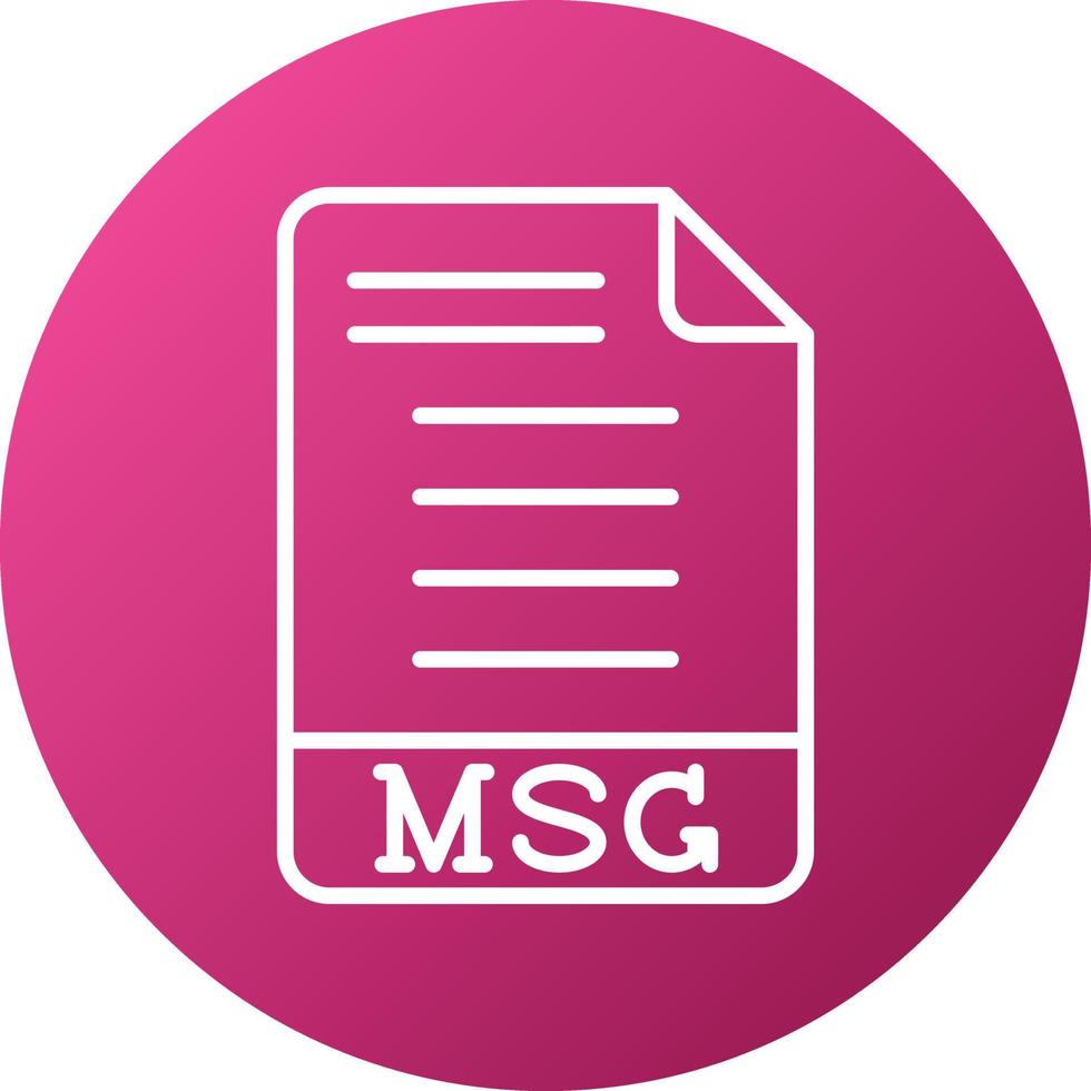 MSG Icon Style vector