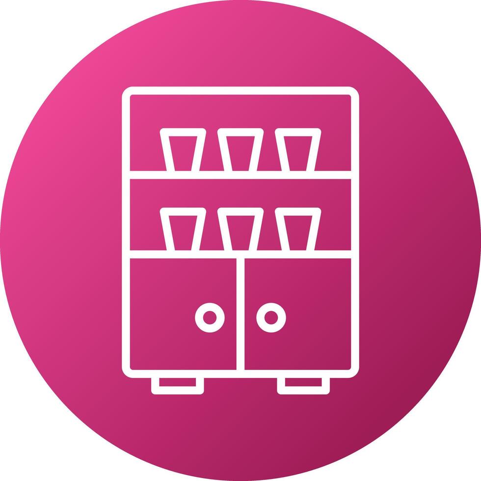 Cupboard Icon Style vector