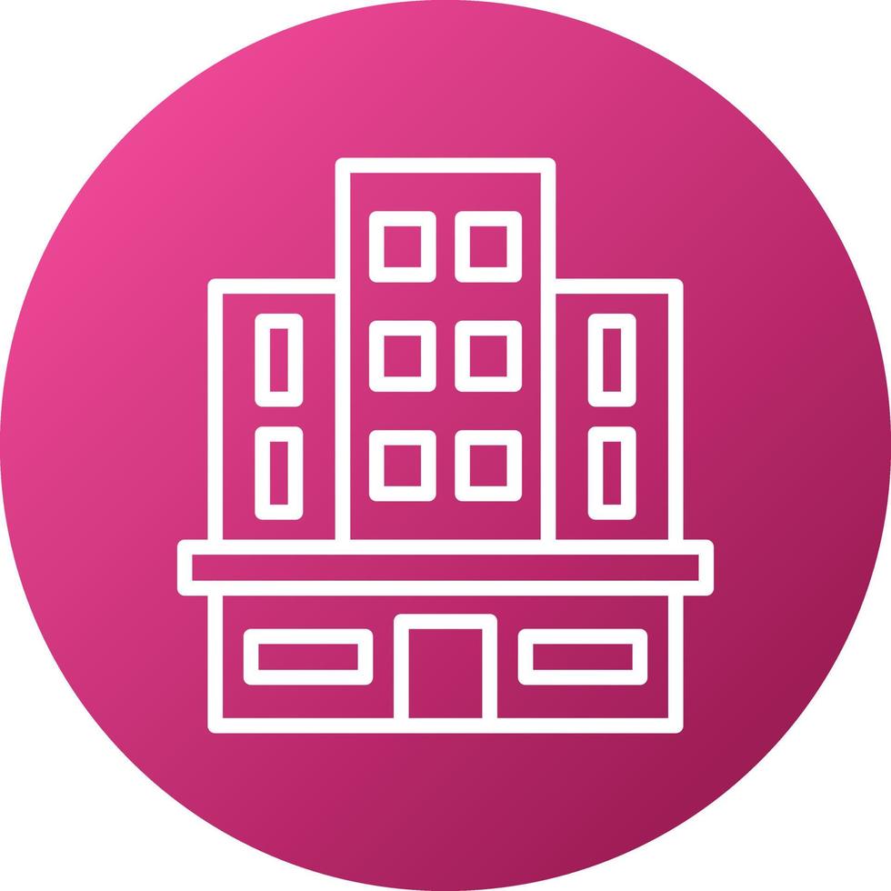 Office Building Icon Style vector