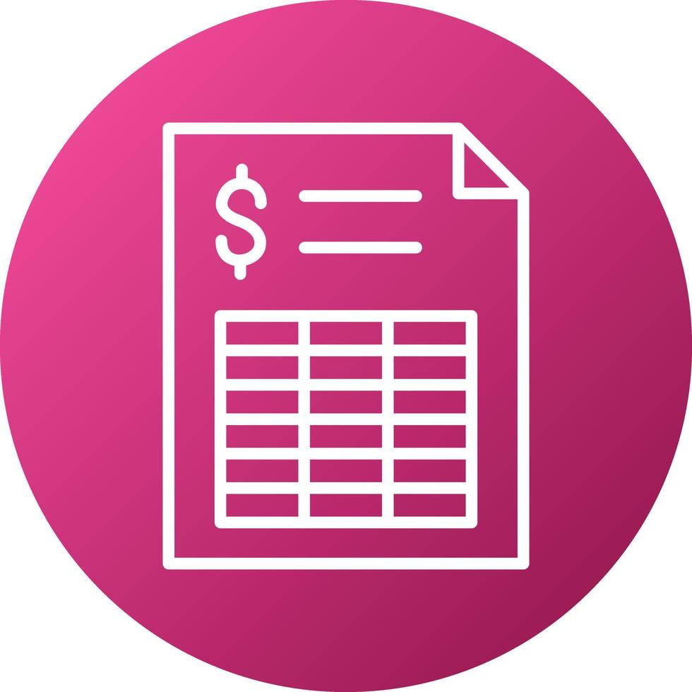Spreadsheet Icon Style vector