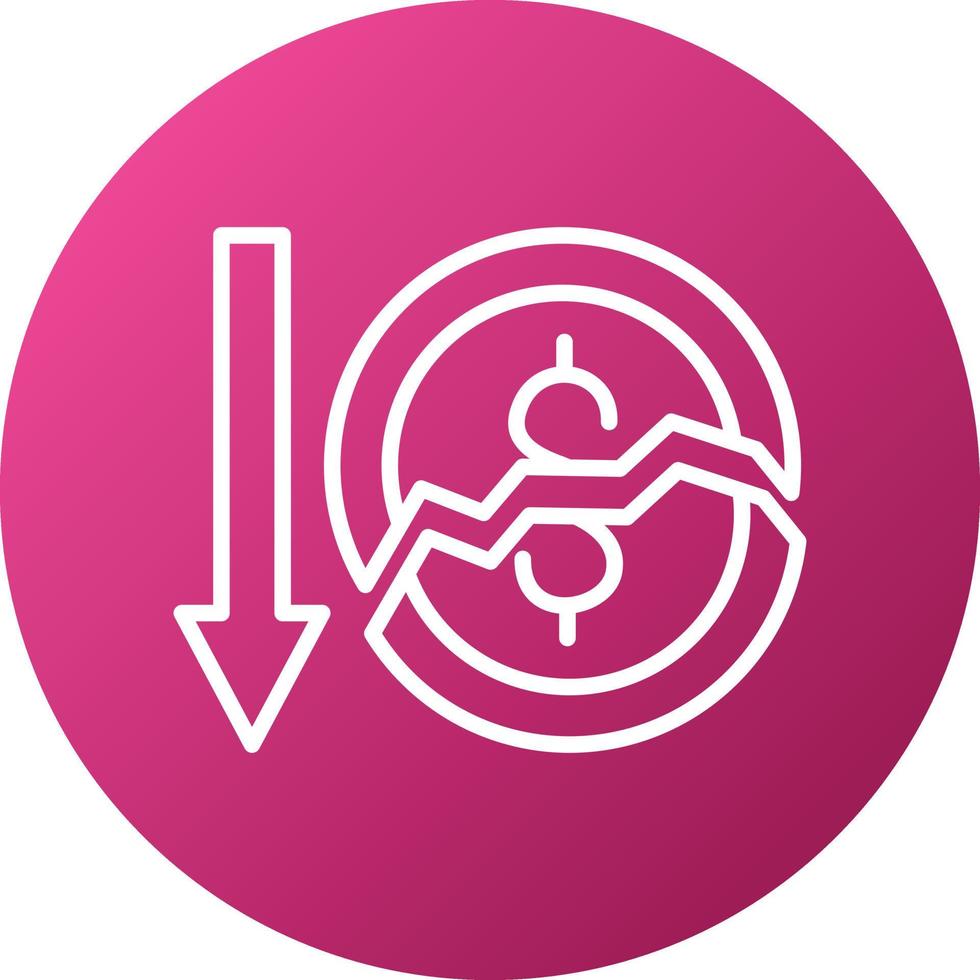 Bankrupt Icon Style vector