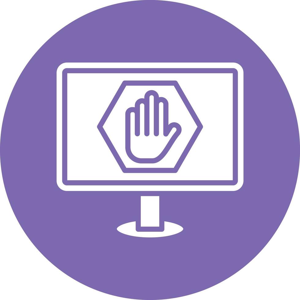 Ad Blocker Icon Style vector