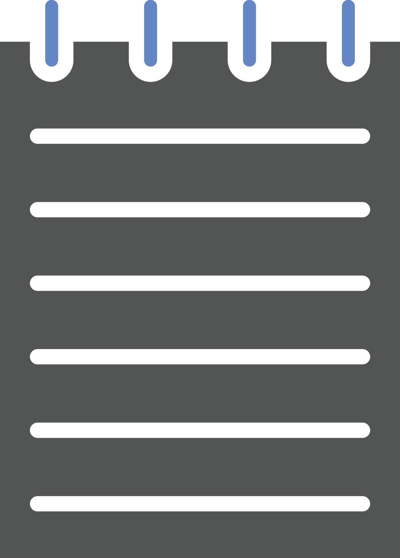 Notepad Icon Style 6755821 Vector Art at Vecteezy