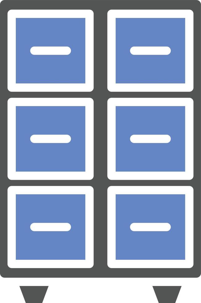 Filing Cabinet Icon Style vector