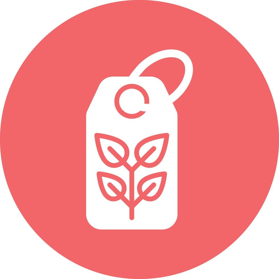 Eco Tag Icon Style vector